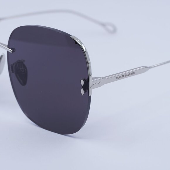🕶️New Isabel Marant IM 0055/S 0427 IR Sunglasses - Silver Frame, Grey Lenses - Picture 5 of 9